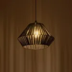 GLOBOSTAR® NUI 205-0061 Boho Κρεμαστό Φωτιστικό Οροφής με Ντουί 1 x E27 AC 220-240V IP20 - Μαύρο - M36 x Π36 x Υ27cm - Image 2