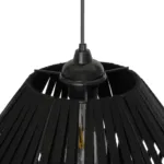 GLOBOSTAR® NUI 205-0061 Boho Κρεμαστό Φωτιστικό Οροφής με Ντουί 1 x E27 AC 220-240V IP20 - Μαύρο - M36 x Π36 x Υ27cm - Image 9