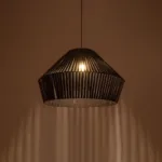 GLOBOSTAR® NUI 205-0062 Boho Κρεμαστό Φωτιστικό Οροφής με Ντουί 1 x E27 AC 220-240V IP20 - Μαύρο - M60 x Π60 x Υ41cm - Image 2