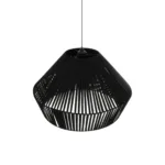 GLOBOSTAR® NUI 205-0062 Boho Κρεμαστό Φωτιστικό Οροφής με Ντουί 1 x E27 AC 220-240V IP20 - Μαύρο - M60 x Π60 x Υ41cm - Image 6