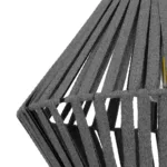 GLOBOSTAR® NUI 205-0065 Boho Κρεμαστό Φωτιστικό Οροφής με Ντουί 1 x E27 AC 220-240V IP20 - Γκρι - M36 x Π36 x Υ27cm - Image 8