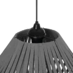 GLOBOSTAR® NUI 205-0065 Boho Κρεμαστό Φωτιστικό Οροφής με Ντουί 1 x E27 AC 220-240V IP20 - Γκρι - M36 x Π36 x Υ27cm - Image 9