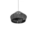 GLOBOSTAR® NUI 205-0066 Boho Κρεμαστό Φωτιστικό Οροφής με Ντουί 1 x E27 AC 220-240V IP20 - Γκρι - M60 x Π60 x Υ41cm - Image 5
