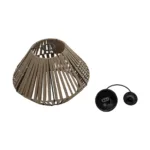 GLOBOSTAR® NUI 205-0067 Boho Κρεμαστό Φωτιστικό Οροφής με Ντουί 1 x E27 AC 220-240V IP20 - Μπεζ - M36 x Π36 x Υ27cm - Image 11
