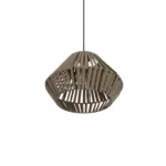 GLOBOSTAR® NUI 205-0067 Boho Κρεμαστό Φωτιστικό Οροφής με Ντουί 1 x E27 AC 220-240V IP20 - Μπεζ - M36 x Π36 x Υ27cm - Image 5
