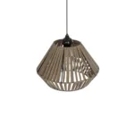 GLOBOSTAR® NUI 205-0067 Boho Κρεμαστό Φωτιστικό Οροφής με Ντουί 1 x E27 AC 220-240V IP20 - Μπεζ - M36 x Π36 x Υ27cm - Image 6