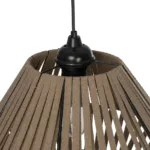 GLOBOSTAR® NUI 205-0067 Boho Κρεμαστό Φωτιστικό Οροφής με Ντουί 1 x E27 AC 220-240V IP20 - Μπεζ - M36 x Π36 x Υ27cm - Image 9