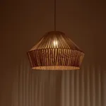 GLOBOSTAR® NUI 205-0068 Boho Κρεμαστό Φωτιστικό Οροφής με Ντουί 1 x E27 AC 220-240V IP20 - Μπεζ - M60 x Π60 x Υ41cm - Image 2