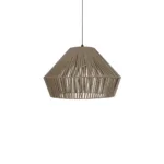 GLOBOSTAR® NUI 205-0068 Boho Κρεμαστό Φωτιστικό Οροφής με Ντουί 1 x E27 AC 220-240V IP20 - Μπεζ - M60 x Π60 x Υ41cm - Image 4