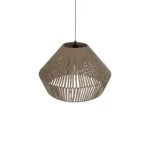GLOBOSTAR® NUI 205-0068 Boho Κρεμαστό Φωτιστικό Οροφής με Ντουί 1 x E27 AC 220-240V IP20 - Μπεζ - M60 x Π60 x Υ41cm - Image 6