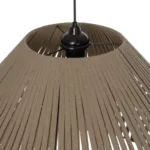 GLOBOSTAR® NUI 205-0068 Boho Κρεμαστό Φωτιστικό Οροφής με Ντουί 1 x E27 AC 220-240V IP20 - Μπεζ - M60 x Π60 x Υ41cm - Image 9