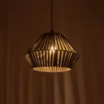 GLOBOSTAR® NUI 205-0069 Boho Κρεμαστό Φωτιστικό Οροφής με Ντουί 1 x E27 AC 220-240V IP20 - Πρασίνο - M36 x Π36 x Υ27cm - Image 2