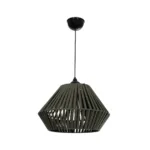 GLOBOSTAR® NUI 205-0069 Boho Κρεμαστό Φωτιστικό Οροφής με Ντουί 1 x E27 AC 220-240V IP20 - Πρασίνο - M36 x Π36 x Υ27cm - Image 3