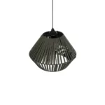 GLOBOSTAR® NUI 205-0069 Boho Κρεμαστό Φωτιστικό Οροφής με Ντουί 1 x E27 AC 220-240V IP20 - Πρασίνο - M36 x Π36 x Υ27cm - Image 6