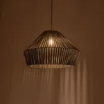 GLOBOSTAR® NUI 205-0070 Boho Κρεμαστό Φωτιστικό Οροφής με Ντουί 1 x E27 AC 220-240V IP20 - Πρασίνο - M60 x Π60 x Υ41cm - Image 2