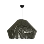 GLOBOSTAR® NUI 205-0070 Boho Κρεμαστό Φωτιστικό Οροφής με Ντουί 1 x E27 AC 220-240V IP20 - Πρασίνο - M60 x Π60 x Υ41cm - Image 3