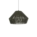 GLOBOSTAR® NUI 205-0070 Boho Κρεμαστό Φωτιστικό Οροφής με Ντουί 1 x E27 AC 220-240V IP20 - Πρασίνο - M60 x Π60 x Υ41cm - Image 4