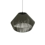 GLOBOSTAR® NUI 205-0070 Boho Κρεμαστό Φωτιστικό Οροφής με Ντουί 1 x E27 AC 220-240V IP20 - Πρασίνο - M60 x Π60 x Υ41cm - Image 6