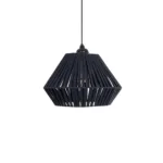 GLOBOSTAR® NUI 205-0071 Boho Κρεμαστό Φωτιστικό Οροφής με Ντουί 1 x E27 AC 220-240V IP20 - Μπλε - M36 x Π36 x Υ27cm - Image 4