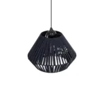 GLOBOSTAR® NUI 205-0071 Boho Κρεμαστό Φωτιστικό Οροφής με Ντουί 1 x E27 AC 220-240V IP20 - Μπλε - M36 x Π36 x Υ27cm - Image 5