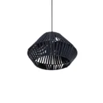 GLOBOSTAR® NUI 205-0071 Boho Κρεμαστό Φωτιστικό Οροφής με Ντουί 1 x E27 AC 220-240V IP20 - Μπλε - M36 x Π36 x Υ27cm - Image 6