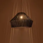 GLOBOSTAR® NUI 205-0072 Boho Κρεμαστό Φωτιστικό Οροφής με Ντουί 1 x E27 AC 220-240V IP20 - Μπλε - M60 x Π60 x Υ41cm - Image 2