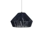 GLOBOSTAR® NUI 205-0072 Boho Κρεμαστό Φωτιστικό Οροφής με Ντουί 1 x E27 AC 220-240V IP20 - Μπλε - M60 x Π60 x Υ41cm - Image 4