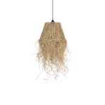 GLOBOSTAR® HERBE 205-0073 Boho Κρεμαστό Φωτιστικό Οροφής με Ντουί 1 x E27 AC 220-240V IP20 - Μπεζ - M30 x Π30 x Υ40cm - Image 4