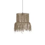 GLOBOSTAR® REGEN 205-0074 Boho Κρεμαστό Φωτιστικό Οροφής με Ντουί 1 x E27 AC 220-240V IP20 - Μπεζ - M30 x Π30 x Υ40cm - Image 4