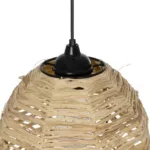 GLOBOSTAR® ROKA 205-0076 Boho Κρεμαστό Φωτιστικό Οροφής με Ντουί 1 x E27 AC 220-240V IP20 - Μπεζ - M25 x Π25 x Υ45cm - Image 10