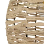 GLOBOSTAR® ROKA 205-0076 Boho Κρεμαστό Φωτιστικό Οροφής με Ντουί 1 x E27 AC 220-240V IP20 - Μπεζ - M25 x Π25 x Υ45cm - Image 9