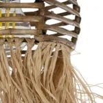 GLOBOSTAR® RIKTA 205-0077 Boho Κρεμαστό Φωτιστικό Οροφής με Ντουί 1 x E27 AC 220-240V IP20 - Μπεζ - M20 x Π20 x Υ30cm - Image 8