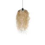 GLOBOSTAR® PIOVERE 205-0078 Boho Κρεμαστό Φωτιστικό Οροφής με Ντουί 1 x E27 AC 220-240V IP20 - Μπεζ - M35 x Π35 x Υ70cm - Image 6