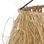 GLOBOSTAR® PIOVERE 205-0078 Boho Κρεμαστό Φωτιστικό Οροφής με Ντουί 1 x E27 AC 220-240V IP20 - Μπεζ - M35 x Π35 x Υ70cm - Image 8