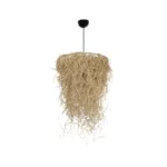 GLOBOSTAR® LIETUS 205-0079 Boho Κρεμαστό Φωτιστικό Οροφής με Ντουί 1 x E27 AC 220-240V IP20 - Μπεζ - M45 x Π45 x Υ50cm - Image 3