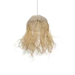 GLOBOSTAR® PLUVIA 205-0080 Boho Κρεμαστό Φωτιστικό Οροφής με Ντουί 1 x E27 AC 220-240V IP20 - Μπεζ - M50 x Π50 x Υ80cm - Image 5