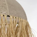 GLOBOSTAR® PLUVIA 205-0080 Boho Κρεμαστό Φωτιστικό Οροφής με Ντουί 1 x E27 AC 220-240V IP20 - Μπεζ - M50 x Π50 x Υ80cm - Image 8