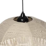 GLOBOSTAR® PLUVIA 205-0081 Boho Κρεμαστό Φωτιστικό Οροφής με Ντουί 1 x E27 AC 220-240V IP20 - Μπεζ - M40 x Π40 x Υ70cm - Image 10