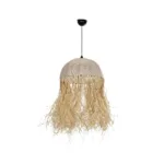 GLOBOSTAR® PLUVIA 205-0081 Boho Κρεμαστό Φωτιστικό Οροφής με Ντουί 1 x E27 AC 220-240V IP20 - Μπεζ - M40 x Π40 x Υ70cm - Image 3