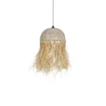 GLOBOSTAR® PLUVIA 205-0081 Boho Κρεμαστό Φωτιστικό Οροφής με Ντουί 1 x E27 AC 220-240V IP20 - Μπεζ - M40 x Π40 x Υ70cm - Image 4