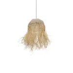 GLOBOSTAR® PLUVIA 205-0081 Boho Κρεμαστό Φωτιστικό Οροφής με Ντουί 1 x E27 AC 220-240V IP20 - Μπεζ - M40 x Π40 x Υ70cm - Image 5