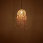 GLOBOSTAR® PLUVIA 205-0082 Boho Κρεμαστό Φωτιστικό Οροφής με Ντουί 1 x E27 AC 220-240V IP20 - Μπεζ - M30 x Π30 x Υ70cm - Image 2