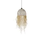 GLOBOSTAR® PLUVIA 205-0082 Boho Κρεμαστό Φωτιστικό Οροφής με Ντουί 1 x E27 AC 220-240V IP20 - Μπεζ - M30 x Π30 x Υ70cm - Image 4