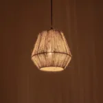 GLOBOSTAR® PULVIS 205-0083 Boho Κρεμαστό Φωτιστικό Οροφής με Ντουί 1 x E27 AC 220-240V IP20 - Μπεζ - M22 x Π22 x Υ22cm - Image 2