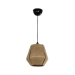 GLOBOSTAR® PULVIS 205-0083 Boho Κρεμαστό Φωτιστικό Οροφής με Ντουί 1 x E27 AC 220-240V IP20 - Μπεζ - M22 x Π22 x Υ22cm - Image 3