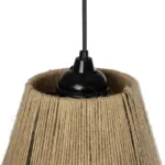 GLOBOSTAR® PULVIS 205-0083 Boho Κρεμαστό Φωτιστικό Οροφής με Ντουί 1 x E27 AC 220-240V IP20 - Μπεζ - M22 x Π22 x Υ22cm - Image 9