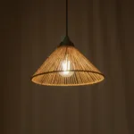 GLOBOSTAR® FUNIS 205-0084 Boho Κρεμαστό Φωτιστικό Οροφής με Ντουί 1 x E27 AC 220-240V IP20 - Μπεζ - M25 x Π25 x Υ16cm - Image 2