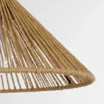 GLOBOSTAR® FUNIS 205-0084 Boho Κρεμαστό Φωτιστικό Οροφής με Ντουί 1 x E27 AC 220-240V IP20 - Μπεζ - M25 x Π25 x Υ16cm - Image 7