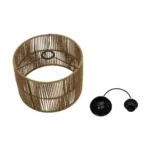 GLOBOSTAR® SAFA 205-0085 Boho Κρεμαστό Φωτιστικό Οροφής με Ντουί 1 x E27 AC 220-240V IP20 - Μπεζ - M30 x Π30 x Υ26cm - Image 11