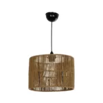 GLOBOSTAR® SAFA 205-0085 Boho Κρεμαστό Φωτιστικό Οροφής με Ντουί 1 x E27 AC 220-240V IP20 - Μπεζ - M30 x Π30 x Υ26cm - Image 3